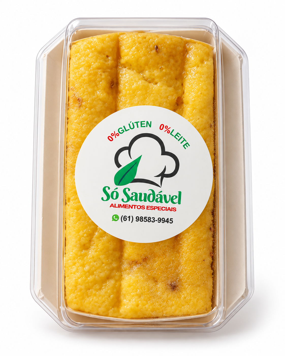 Minibolo de milho Só Saudável